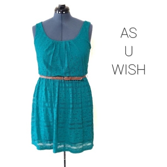 As U Wish Dresses Belted Lace Summer Dress Euc Poshmark as-u-wish-dresses-belted-lace-summer-dress-euc-poshmark